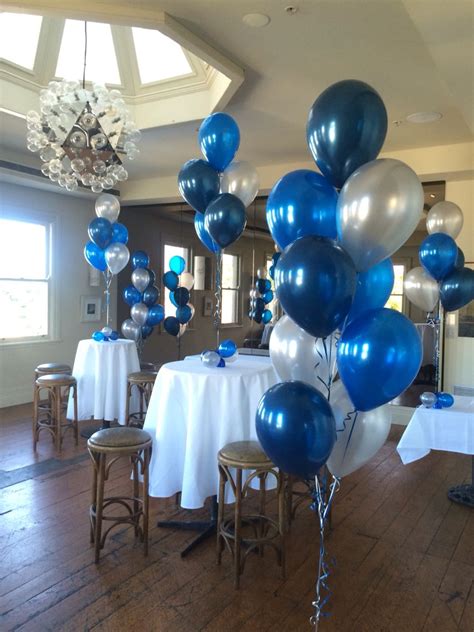 dark blue party decorations|metallic blue decor kids party.